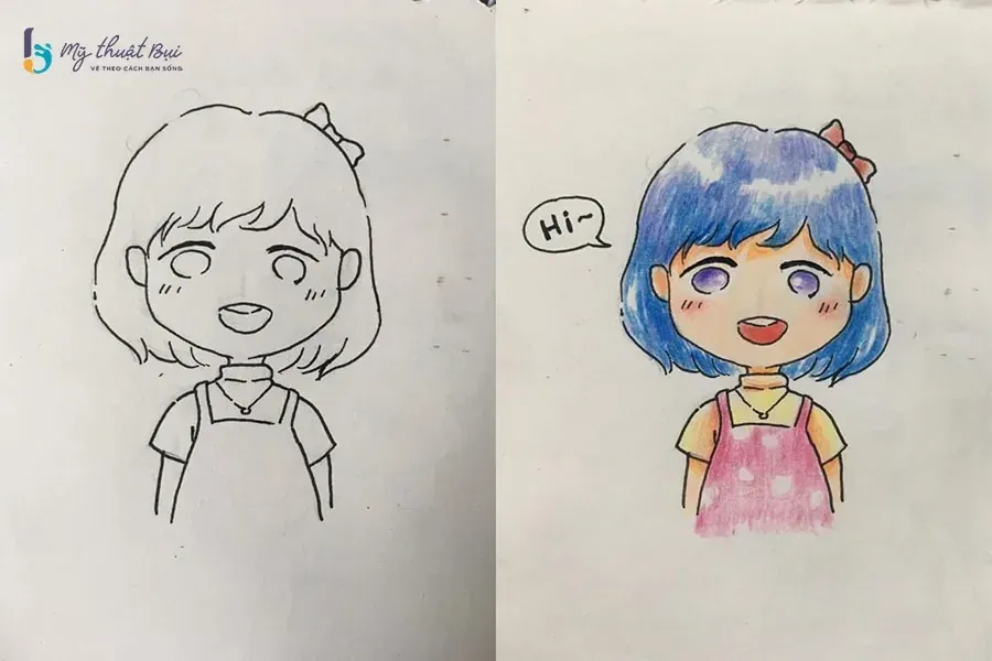 50+ ảnh vẽ chibi nữ đáng yêu cho avatar và nền điện thoại · ảnh 1