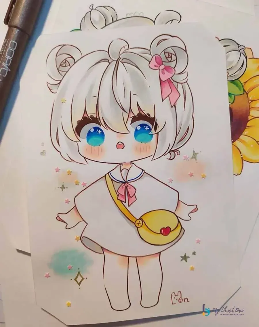50+ ảnh vẽ chibi nữ đáng yêu cho avatar và nền điện thoại