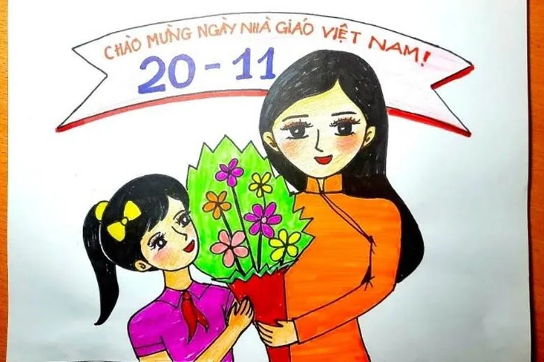 Vẽ tranh 20 11 đơn giản đẹp đẹp nhất 2026 — bộ sưu tập mới · ảnh 1