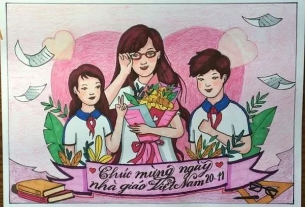 Vẽ tranh 20 11 đơn giản đẹp đẹp nhất 2026 — bộ sưu tập mới · ảnh 3