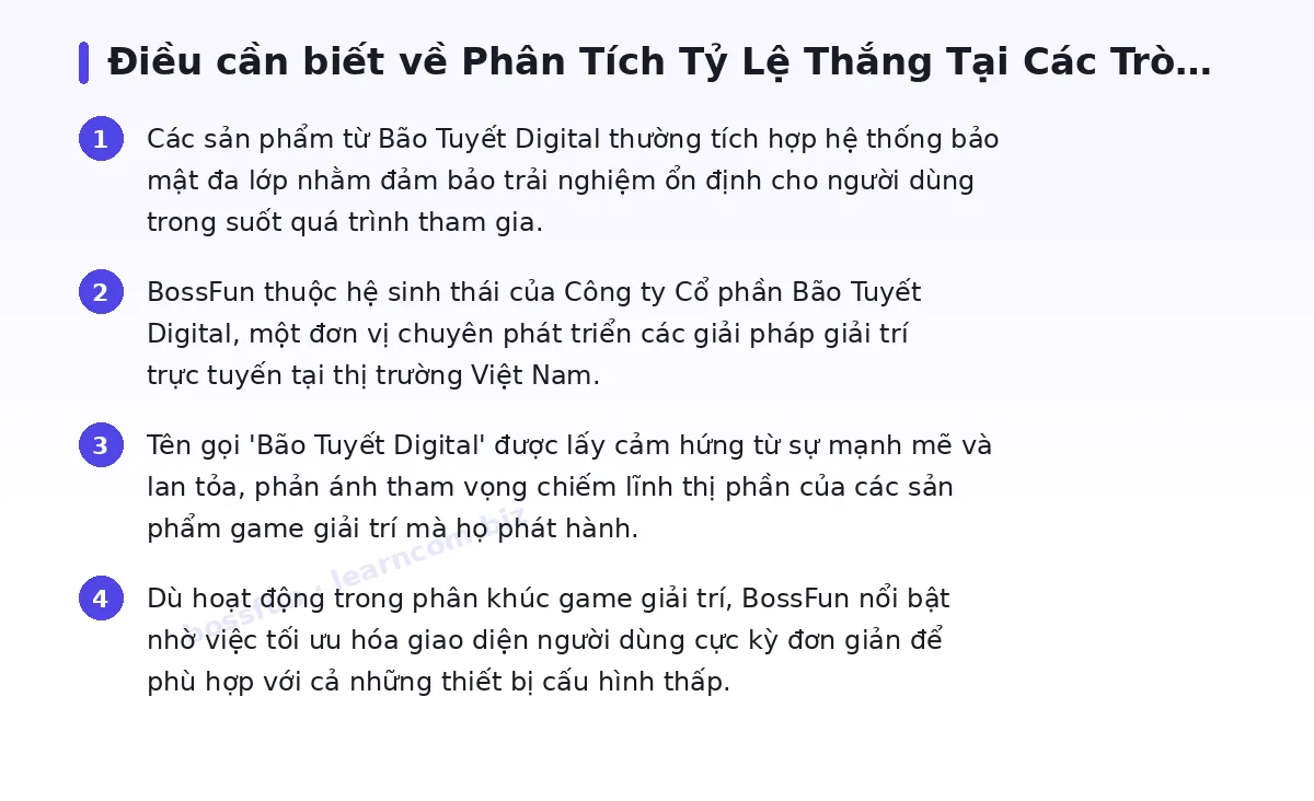 Những điều cần biết về bossfun